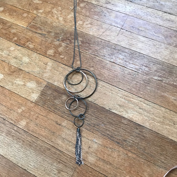 Jewelry - Circle Long Dangle Necklace